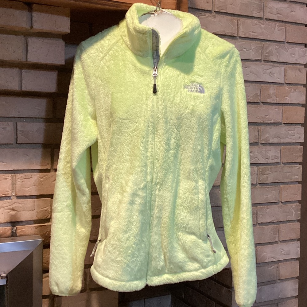 The North Face Women's bright fluorescent Yellow fleece Jacket